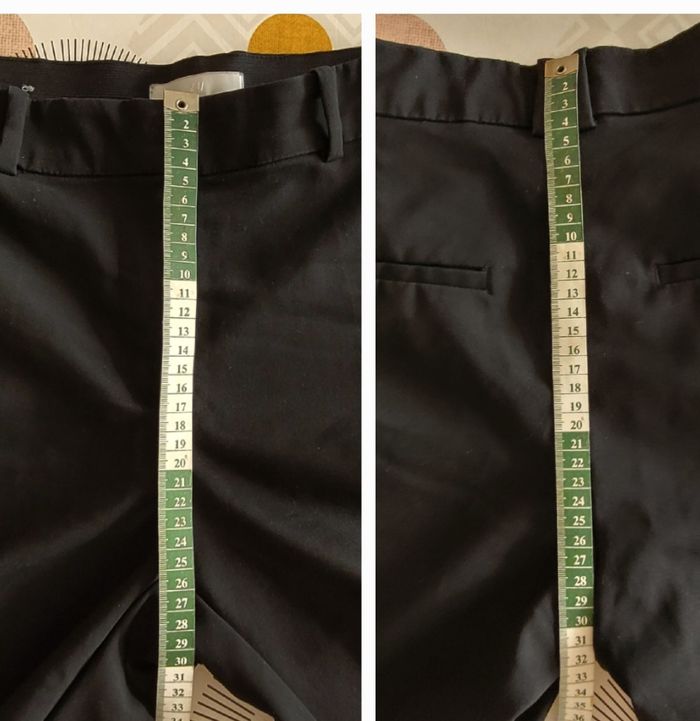 H&M Pantalon Noir TM/TFr38-Noir-Coupe Ajustée&Taille Elastiquée - photo numéro 5