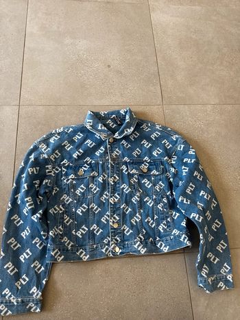 Veste en jean Pretty Little Thing, taille 34 ample