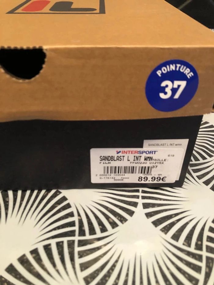 basket fila blanche plateforme sandblast sneakers - photo numéro 12