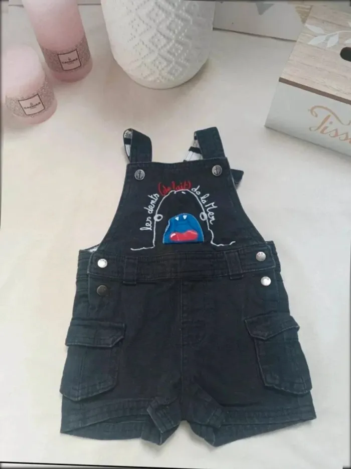 Salopette short Du Pareil au Même garçon 6 mois