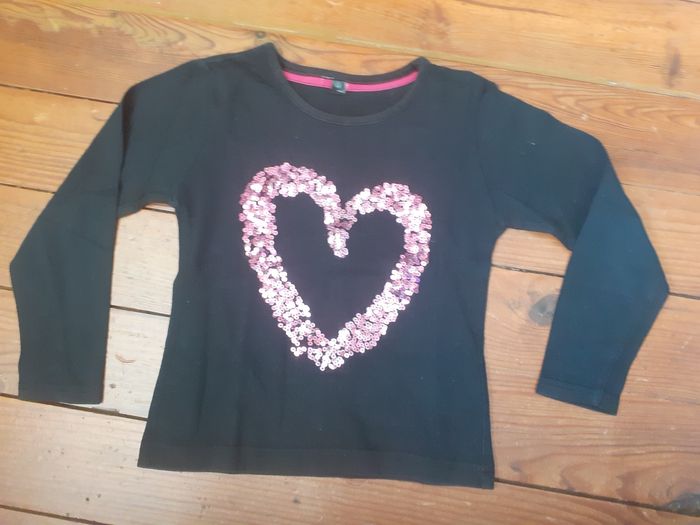 Sweet noir motif cœur strass roses