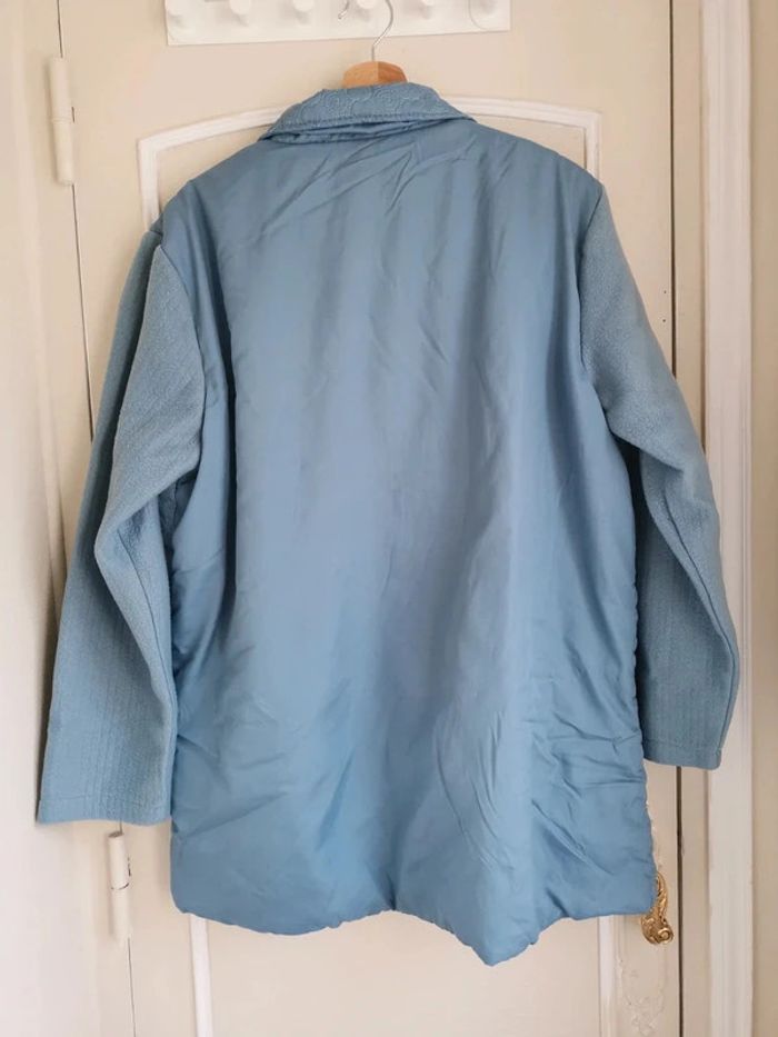 Veste matelassée mi saison couleur bleu taille 46-48 - photo numéro 7