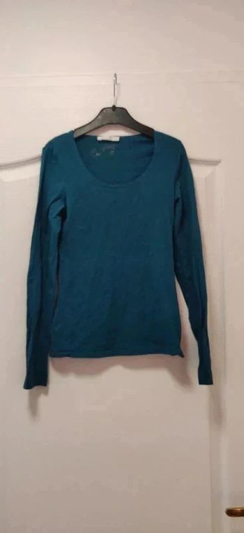 T-shirt ml vert foncé Promod 34