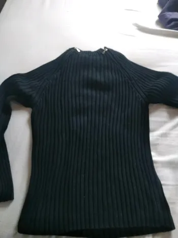 Pull Homme à côte noir