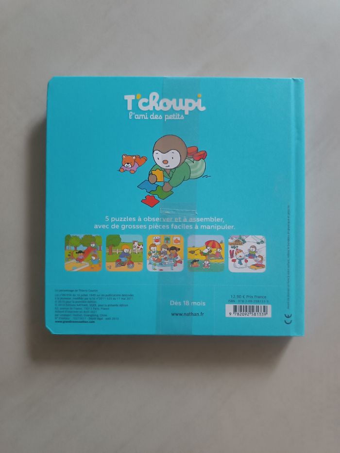 T'choupi " mon premier livre puzzle" - photo numéro 2