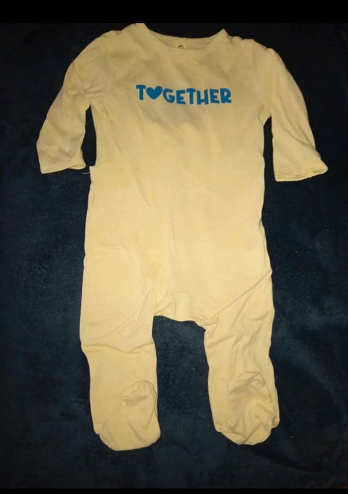 Pyjama coton jaune
