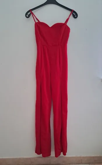 Combinaison rouge - moulante - jambes fendues - Shein - taille 34 / XS