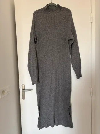 Robe pull femme grise TU