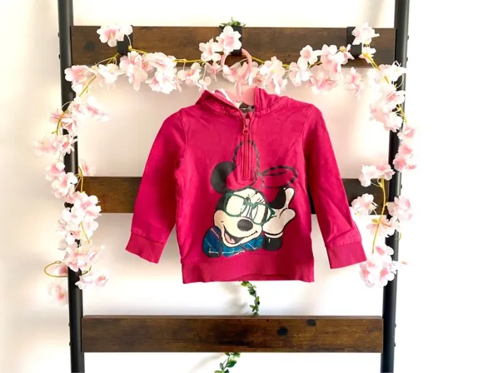 Pull à capuche Minnie Disney taille 24 mois excellent état