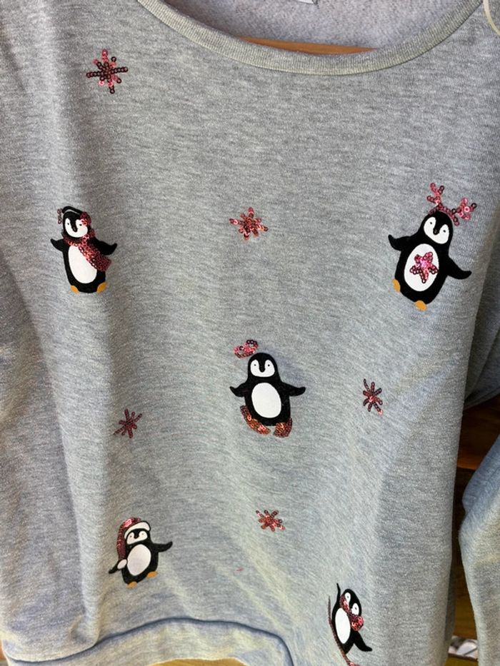 Pull de Noël pingouin - photo numéro 2