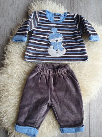 Ensemble 2 pièces bébé taille 1 mois