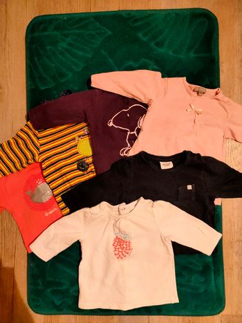 Lots de 5 teeshirt manches longues 3 mois