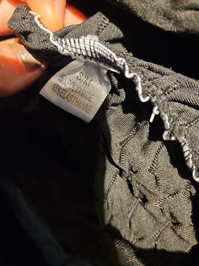 Pantalon noir élastique taille s/m - photo numéro 3