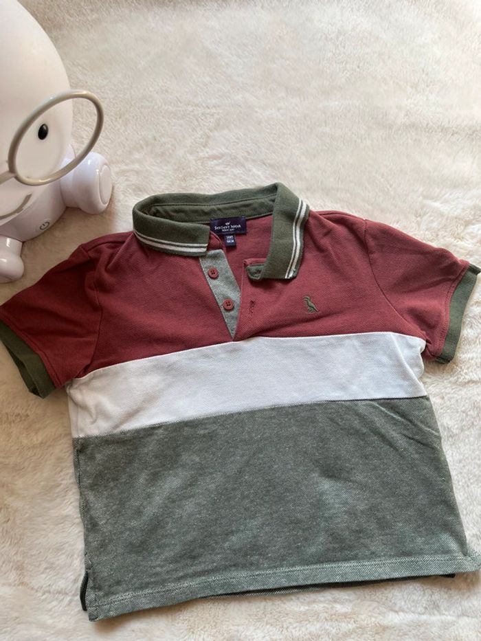 Polo manches courtes colorblock Sergent Major neuf - 3 ans