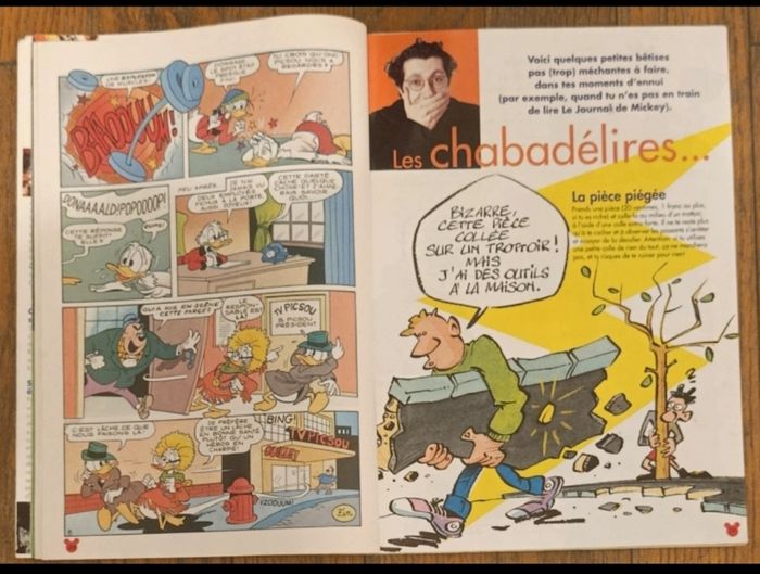 Ancien journal de mickey avec cadeau autocollants Dingo max N°2328 de 1997 vintage - photo numéro 8
