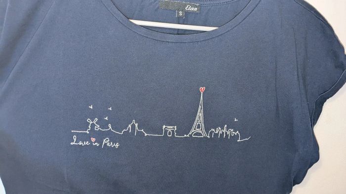 T-shirt marine Etam Paris - photo numéro 3