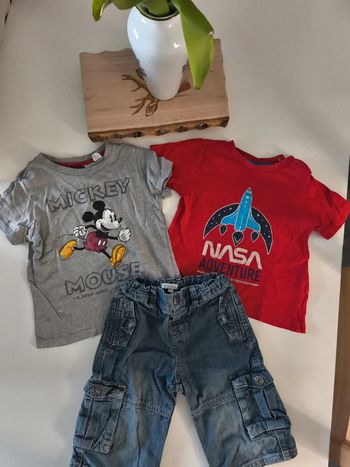 Lot 1 shorte 2 Tee-shirts h&m 1/2ans