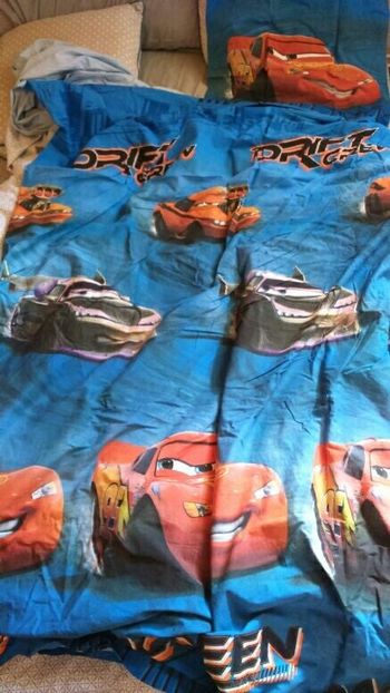 housse couette et taie oreiller CARS 1 personne