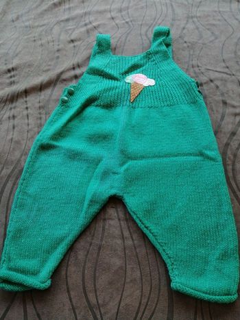 Salopette verte 6 mois / 1 an