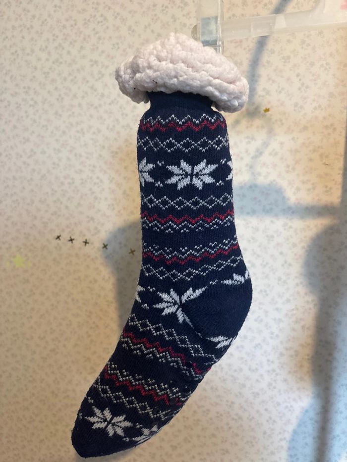 Chaussette anti dérapante fouree taille unique - photo numéro 2
