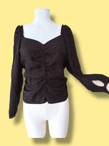 Blouse imprimé noir H&M