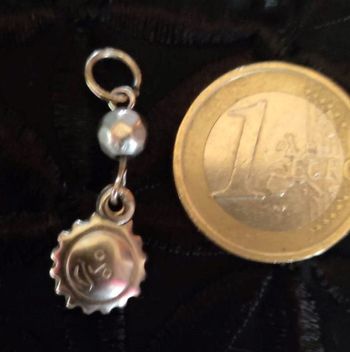 Pendentif métal argenté vintage