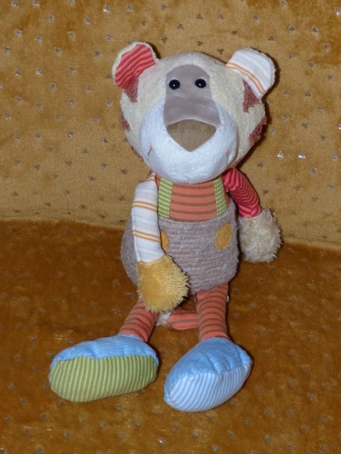 Doudou tigre Patchwork Sweety Sigikid 🐯 état neuf