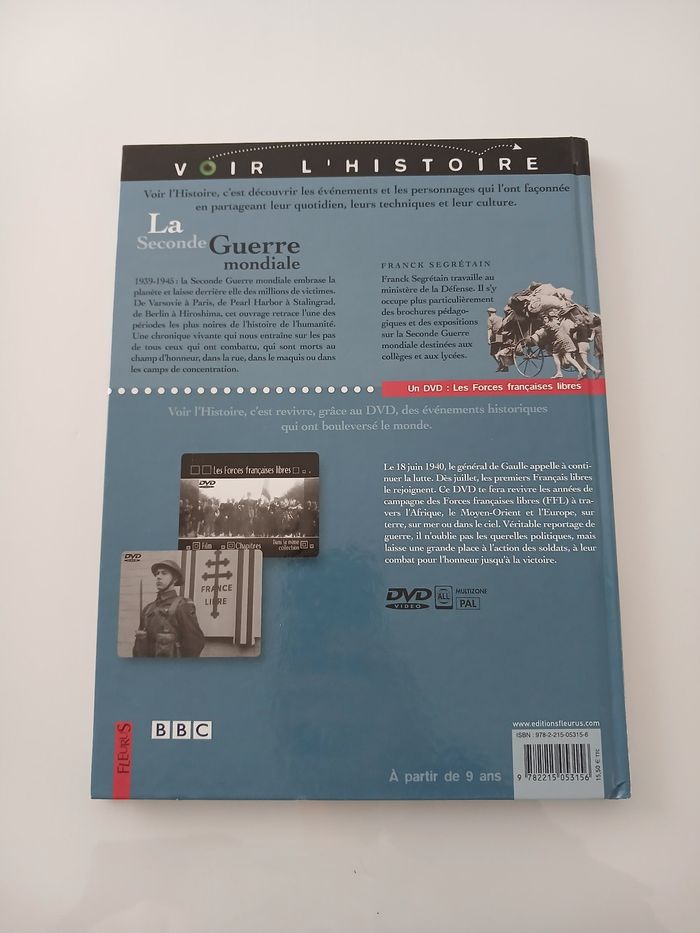 Livre + DVD : La Seconde Guerre mondiale - Franck Segrétain (BBC/Fleurus) - photo numéro 2