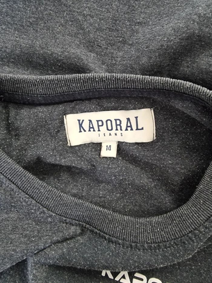 Kaporal T-Shirt garçon gris chiné * taille 14 ans * - photo numéro 4