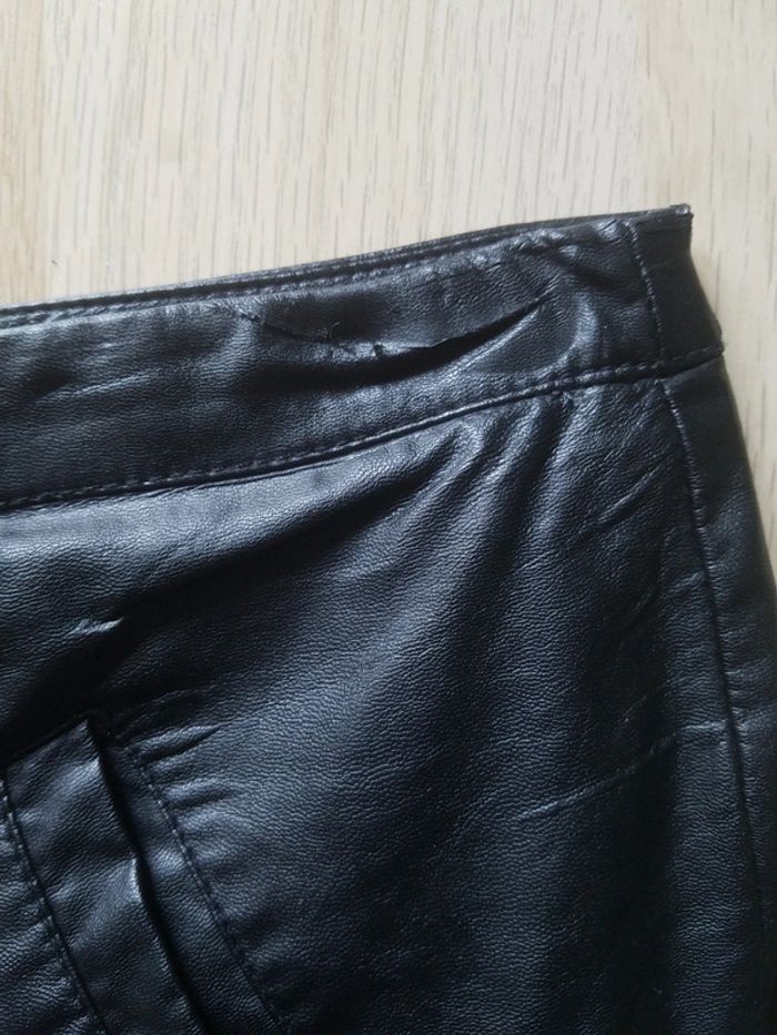 Jupe simili cuir noir Etam T40 - photo numéro 5