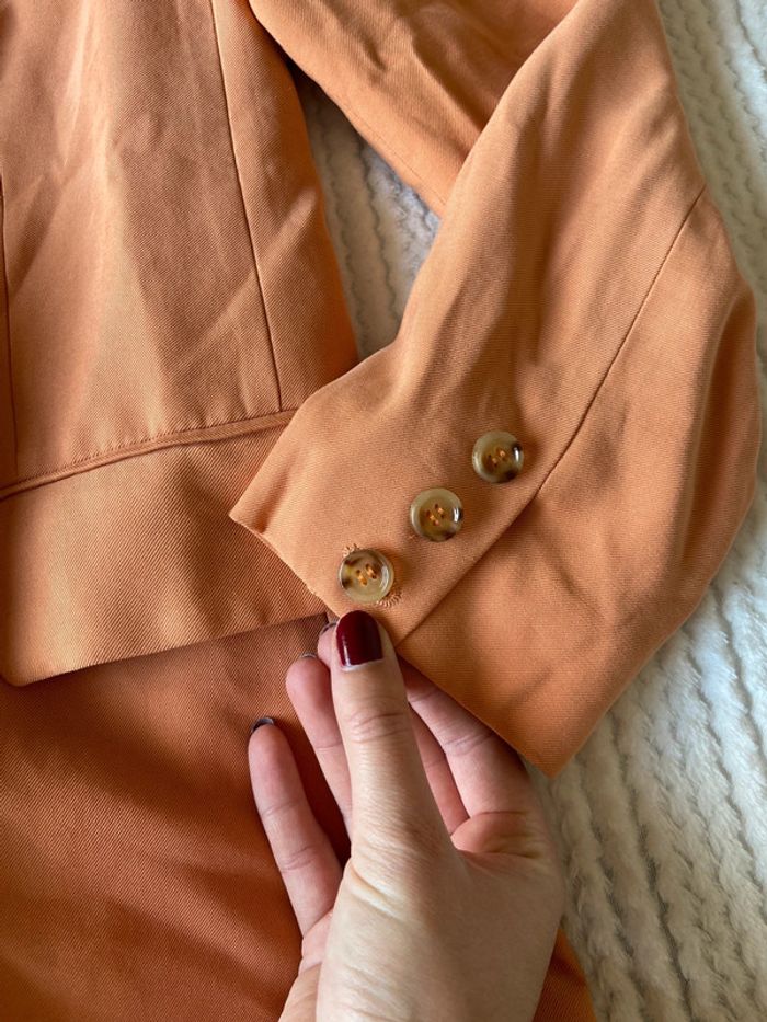 Magnifique blazer orange Mango / Taille S - photo numéro 6