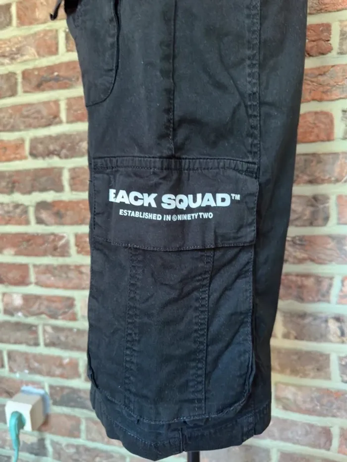 Short noir cargo homme Black Squad Taille S / 36 - photo numéro 11