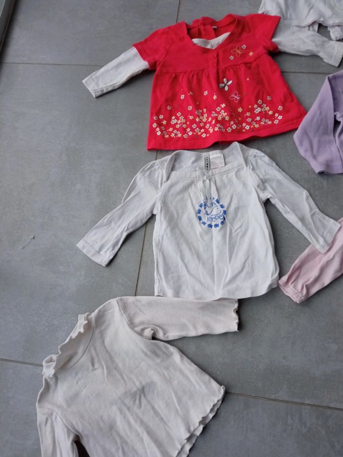 Lot 6 hauts manches longues 6 mois - photo numéro 2