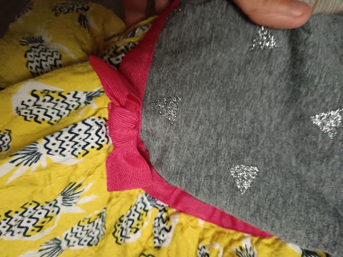 Robe catimini ananas fille 2 ans jaune et grise paillettes - photo numéro 5