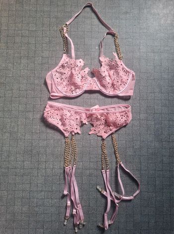 Ensemble de sous vêtements sexy rose