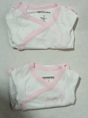 lot de 2 bodies blancs Orchestra