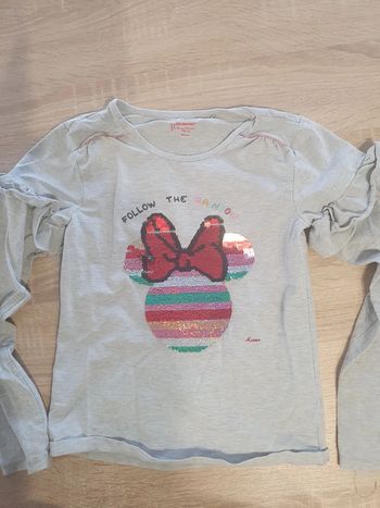 T-shirt minnie sequins 10 ans