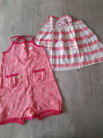 Robe et barboteuse 3 mois