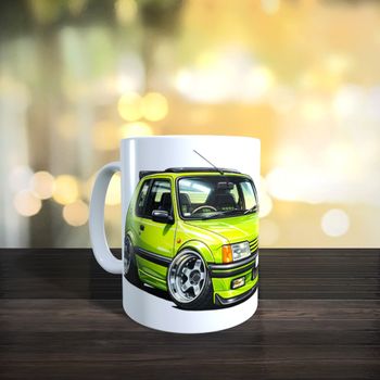 Mug 205 Peugeot version caricature 