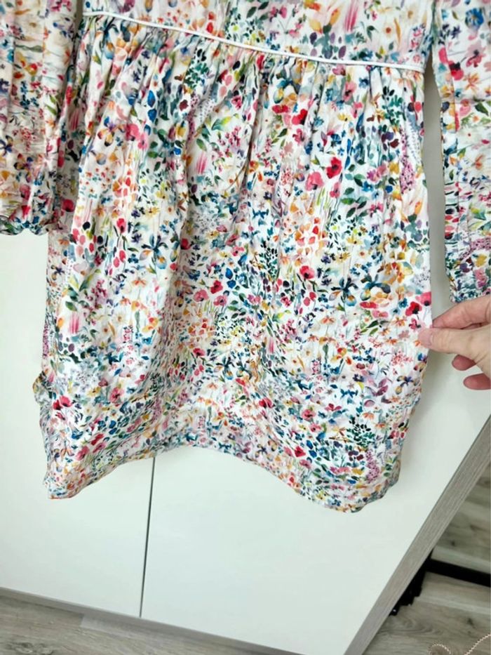 Robe de créatrice en Liberty – Taille 5 ans - photo numéro 5