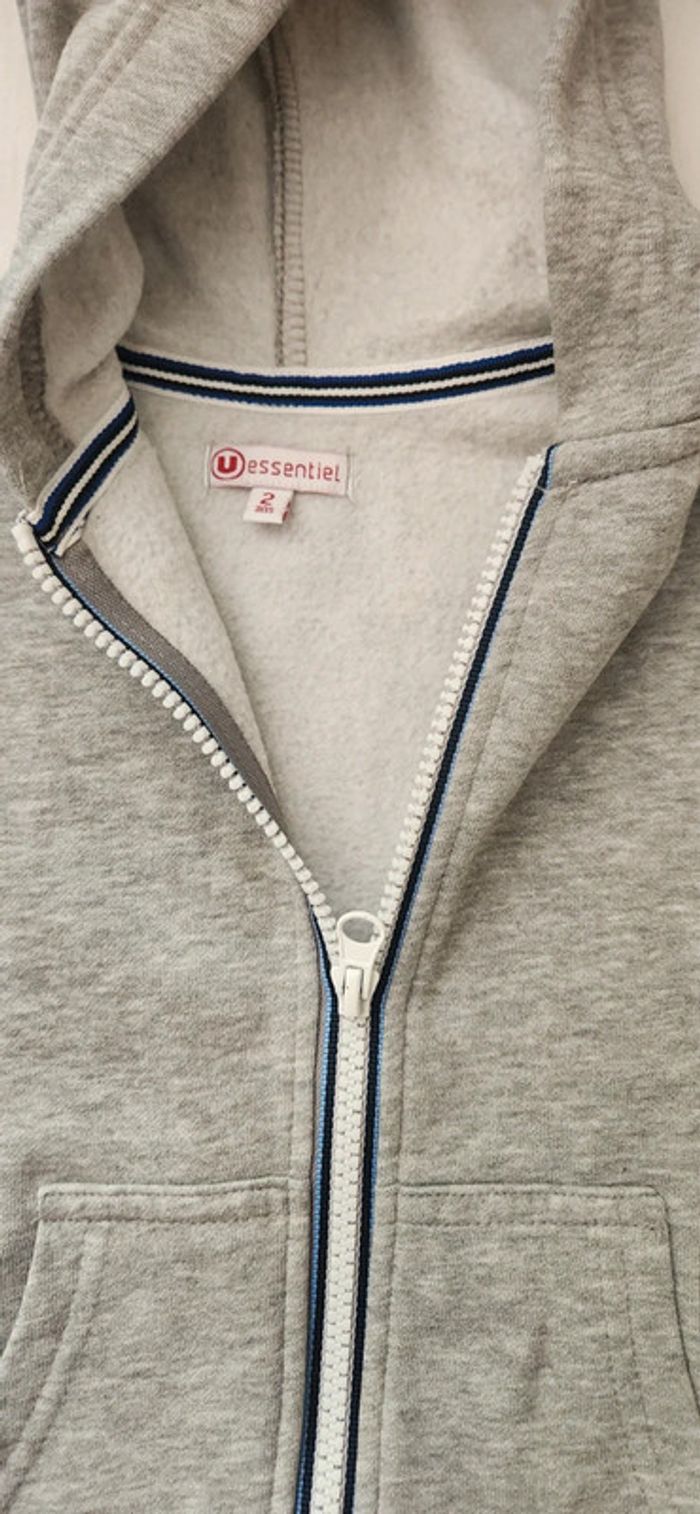 Gilet à capuche bébé garçon 2 ans 89cm - photo numéro 2