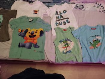 Lot t-shirt garçon manches courtes 6 ans