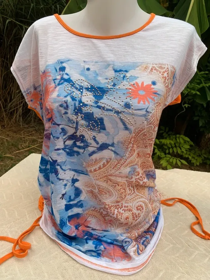 TEE shirt vintage sym taille 44 manches courtes - photo numéro 2