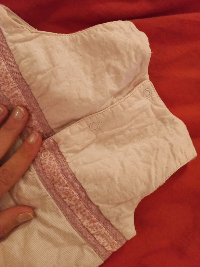 Jolie robe rose pale 9 mois coton - photo numéro 3