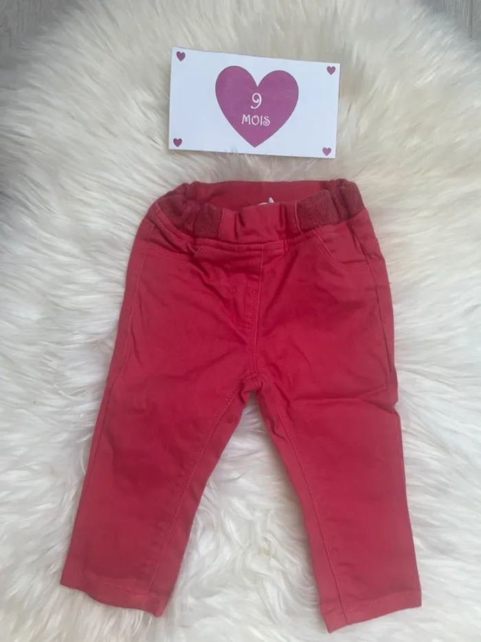 9 mois - lot 2 pantalon gemo - photo numéro 3