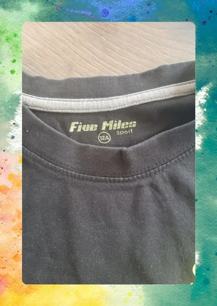 T-shirt Five Miles  Évolution de la Course à Pied  Taille 12 ans - photo numéro 3