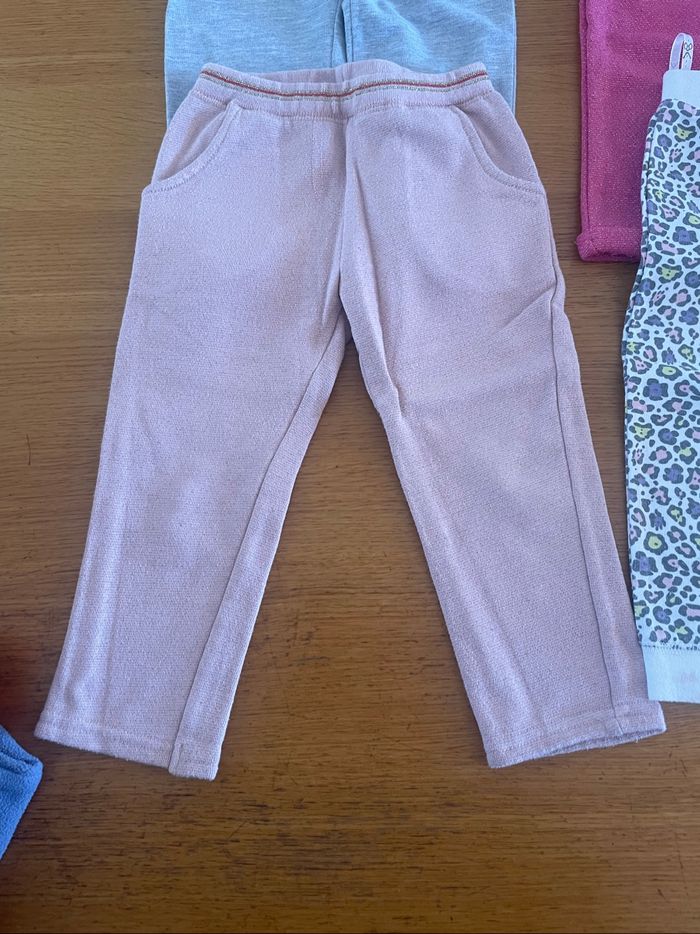 Lot 4 pantalons fille 18 mois coton
