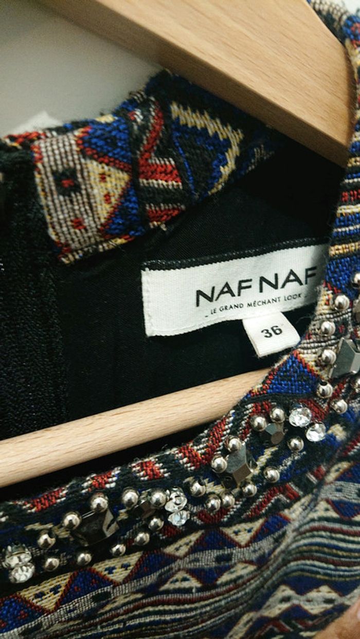 Robe motif aztèque 36 NafNaf casi neuf - photo numéro 3