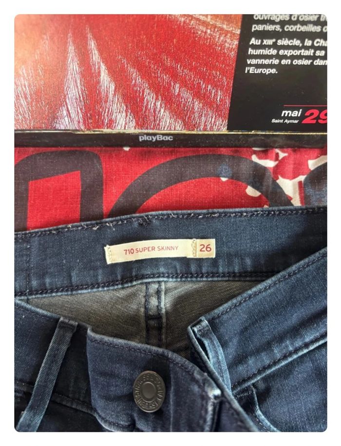Jeans Levi’s super skinny taille 32 bleu marine - photo numéro 6