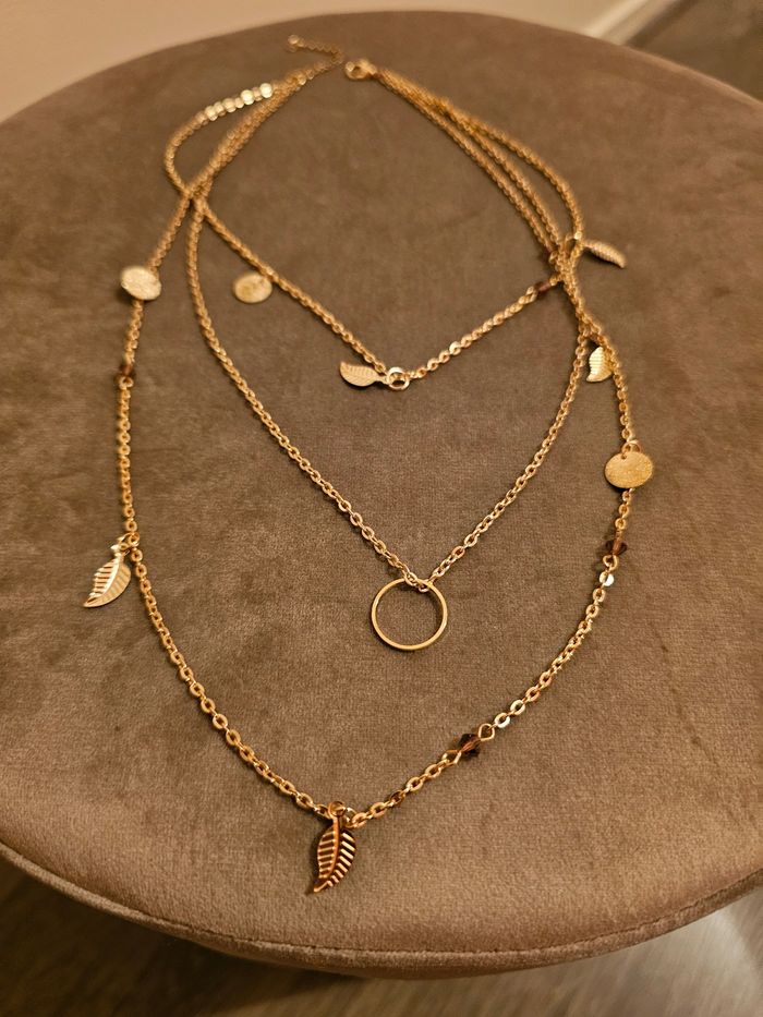 Collier triple acier inoxydable